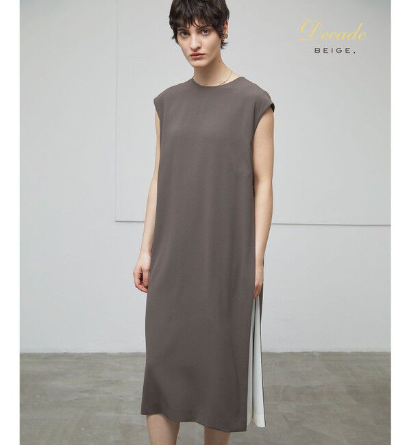 BEIGE,「CINDY / サイドタックドレス」|ワンピース|Mocha&times;Ecru