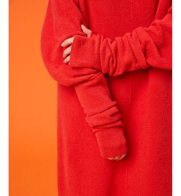 BEIGE,「【洗える】BERTAINA /  コットンアームウォーマー」|手袋|Red Orange