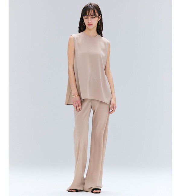 BEIGE,「【洗える・STORY 10月号掲載】FLEUR / ウエストゴムイージーワイドパンツ」|その他|