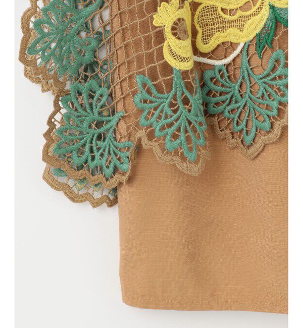  「レースレイヤードトップ」|シャツ・ブラウス|