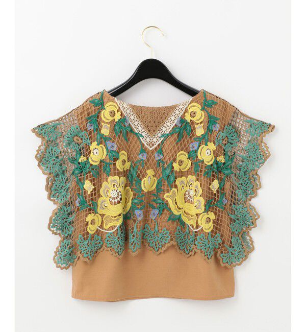  「レースレイヤードトップ」|シャツ・ブラウス|