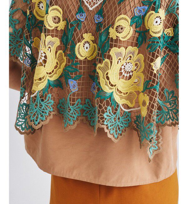  「レースレイヤードトップ」|シャツ・ブラウス|