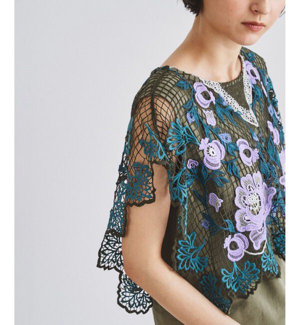  「レースレイヤードトップ」|シャツ・ブラウス|