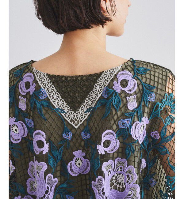  「レースレイヤードトップ」|シャツ・ブラウス|