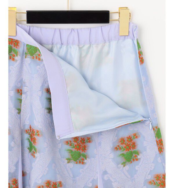 GRACE CONTINENTAL「タイルジャガードフレアスカート」|スカート|