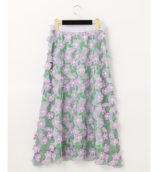  「フラワー3Dフレアスカート」|スカート|