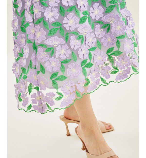  「フラワー3Dフレアスカート」|スカート|