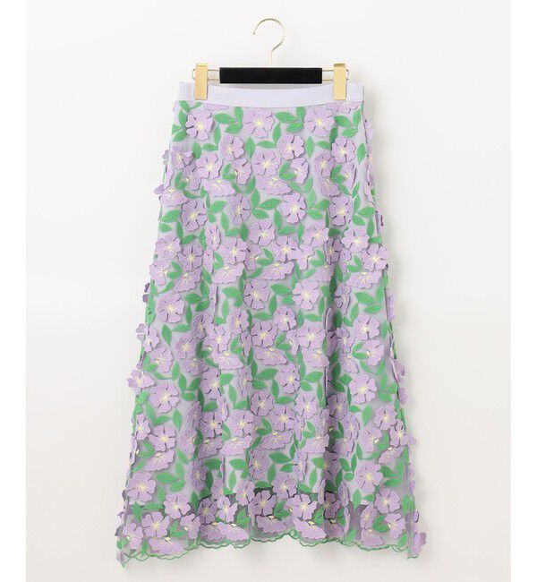  「フラワー3Dフレアスカート」|スカート|