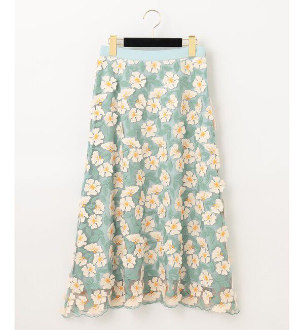  「フラワー3Dフレアスカート」|スカート|