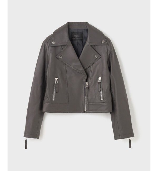 GRACE CONTINENTAL「ラムレザーライダースジャケット」|ライダースジャケット|