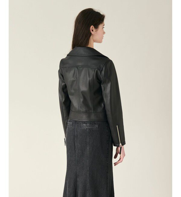 GRACE CONTINENTAL「ラムレザーライダースジャケット」|ライダースジャケット|