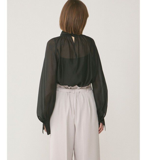 GRACE CONTINENTAL「シアーボウタイブラウス」|シャツ・ブラウス|