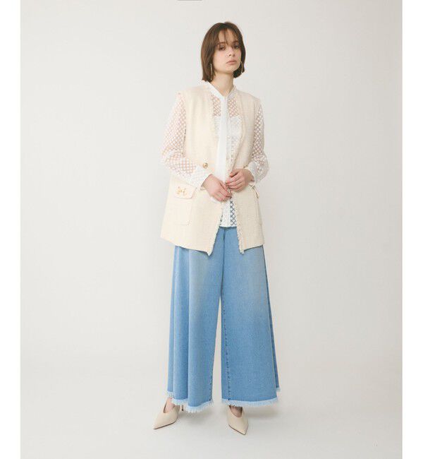  「ドットオパールタイ付ブラウス」|シャツ・ブラウス|