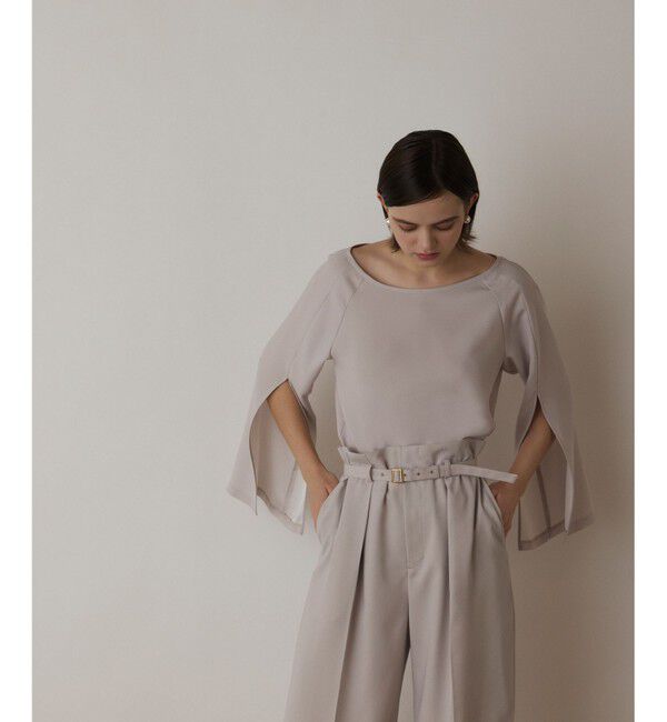  「スリットスリーブトップ」|Tシャツ・カットソー|