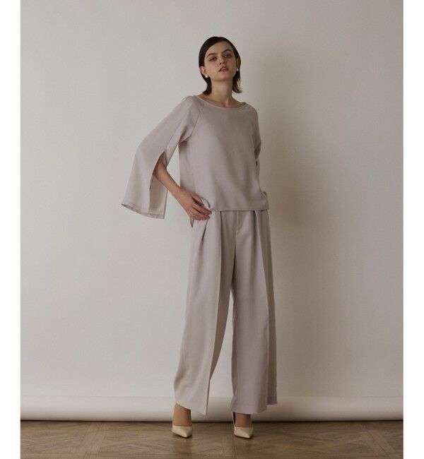  「スリットスリーブトップ」|Tシャツ・カットソー|