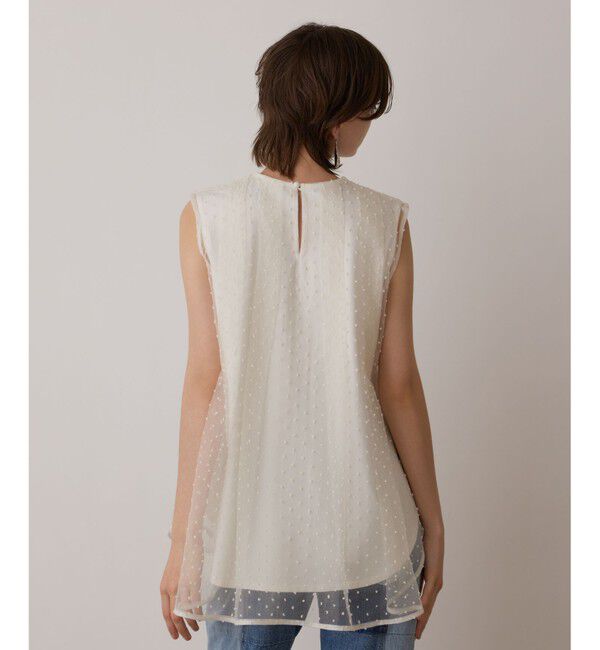 GRACE CONTINENTAL「シアージャガードカットトップ」|シャツ・ブラウス|