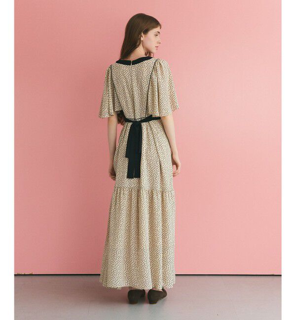 Grace Class「ドットフレアスリーブマキシ」|ワンピース|