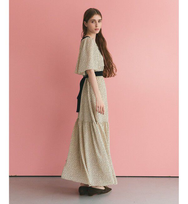 Grace Class「ドットフレアスリーブマキシ」|ワンピース|