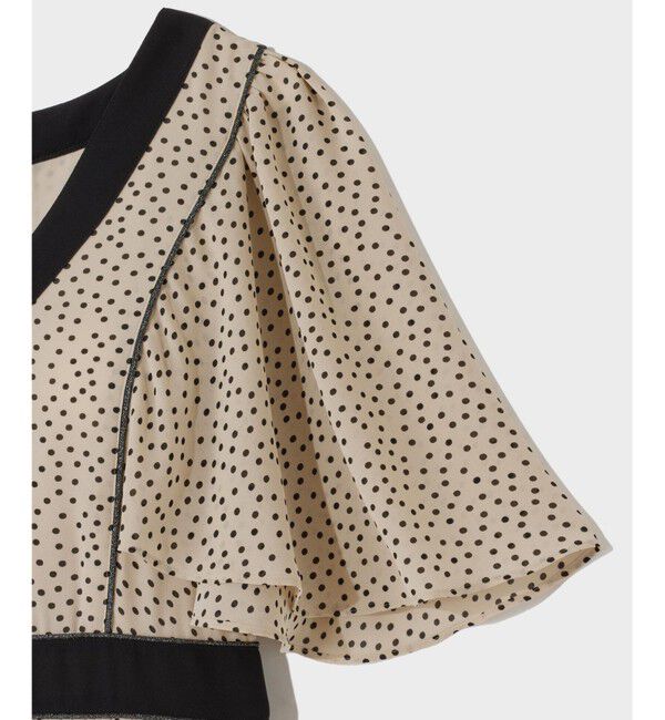 Grace Class「ドットフレアスリーブマキシ」|ワンピース|