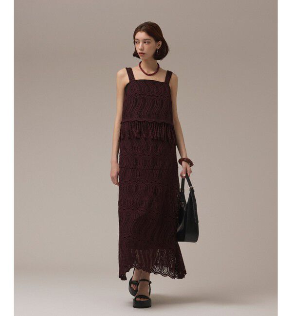 GRACE CONTINENTAL「クロシェレーススカート」|スカート|