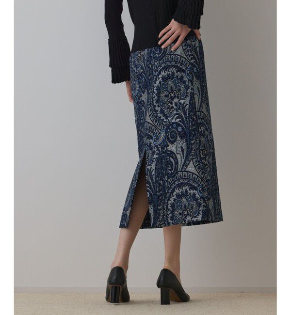 GRACE CONTINENTAL「ラメペイズリージャガードスカート」|スカート|