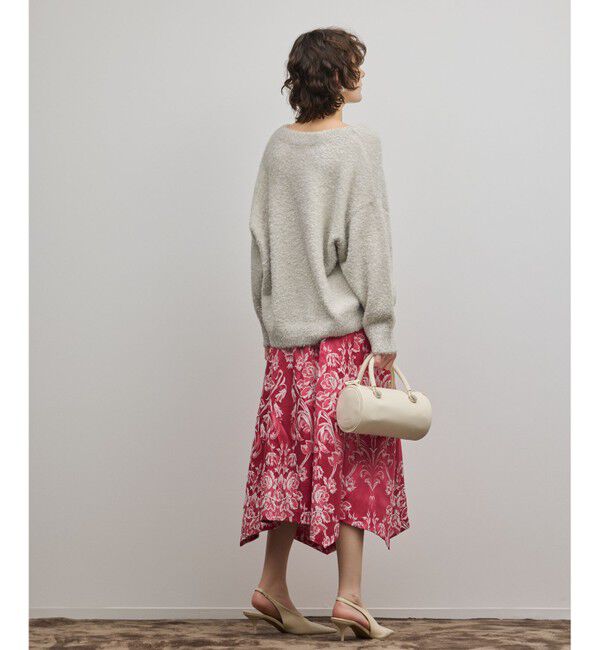 GRACE CONTINENTAL「オーナメントジャガードハンカチヘムスカート」|スカート|