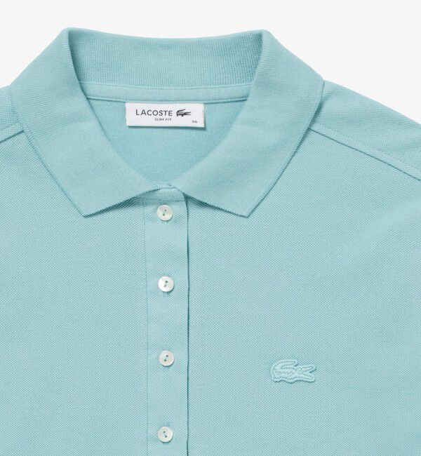 LACOSTE「スリムフィット ストレッチコットンピケポロシャツ（半袖）」|ポロシャツ|