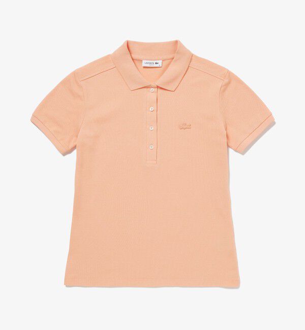 LACOSTE「スリムフィット ストレッチコットンピケポロシャツ（半袖）」|ポロシャツ|