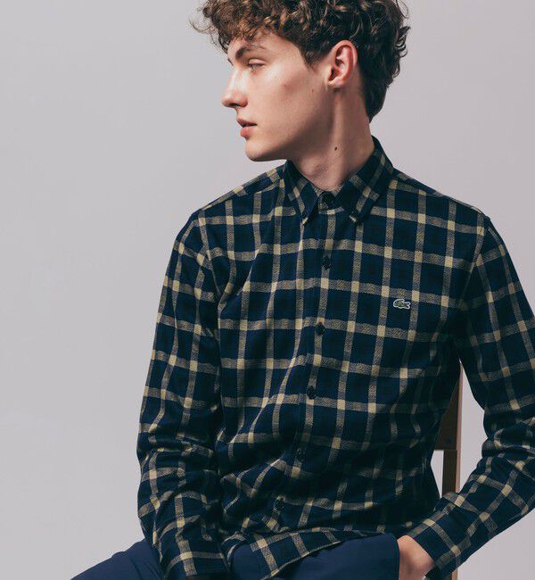 LACOSTE「チェックジャージシャツ」|シャツ・ブラウス|