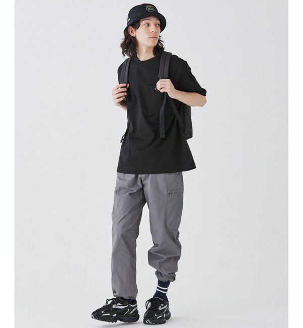 LACOSTE「アウトラインクロックポケット半袖Tシャツ」|Tシャツ・カットソー|