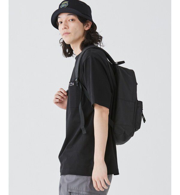 LACOSTE「アウトラインクロックポケット半袖Tシャツ」|Tシャツ・カットソー|