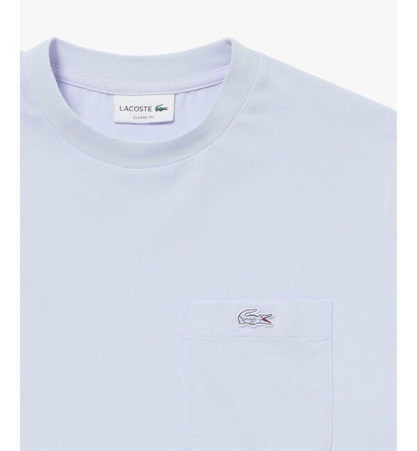 LACOSTE「アウトラインクロックポケット半袖Tシャツ」|Tシャツ・カットソー|