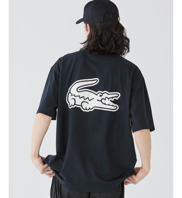 LACOSTE「【オンライン限定】LACOSTE オーバーサイズ バック プリント Tシャツ」|Tシャツ・カットソー|