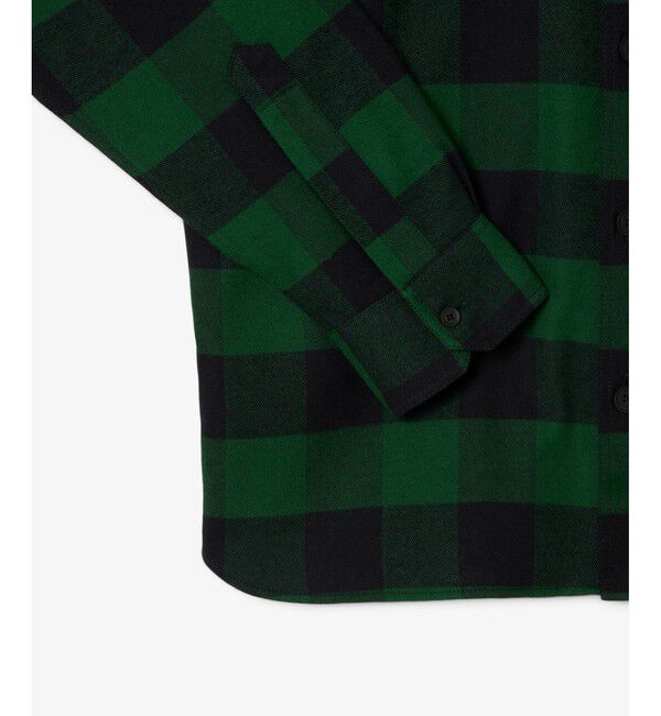 LACOSTE「オーバーサイズドコットンプレイド フランネルチェックシャツ」|シャツ・ブラウス|