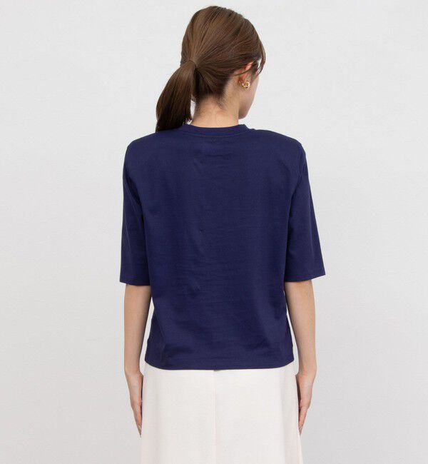 NOLLEY'S「接触冷感 70/2コンパクトクール肩パットTシャツ」|Tシャツ・カットソー|