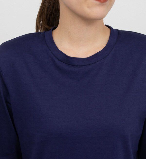 NOLLEY'S「接触冷感 70/2コンパクトクール肩パットTシャツ」|Tシャツ・カットソー|