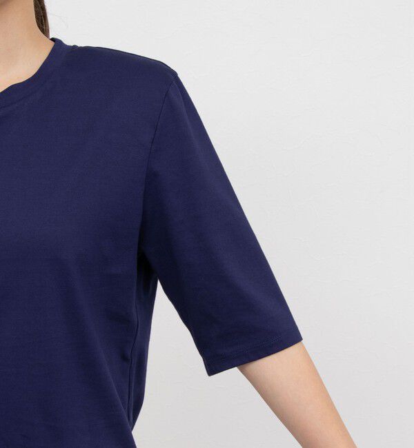 NOLLEY'S「接触冷感 70/2コンパクトクール肩パットTシャツ」|Tシャツ・カットソー|