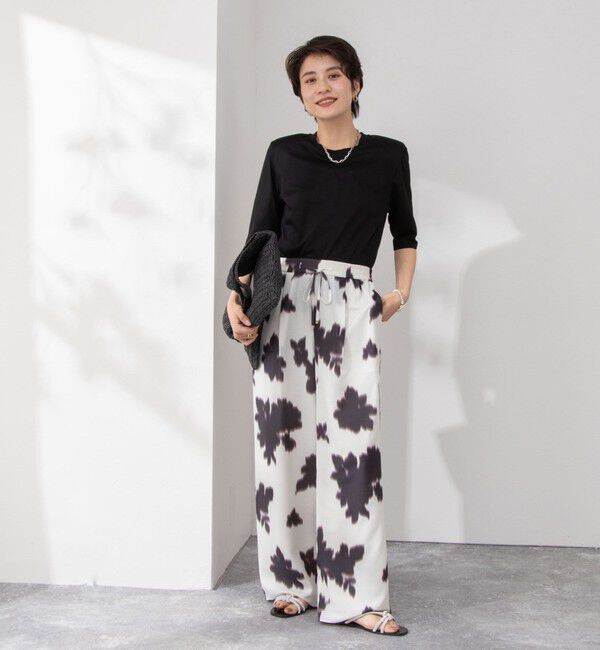 NOLLEY'S「接触冷感 70/2コンパクトクール肩パットTシャツ」|Tシャツ・カットソー|