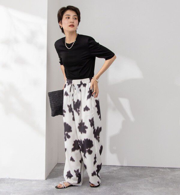 NOLLEY'S「接触冷感 70/2コンパクトクール肩パットTシャツ」|Tシャツ・カットソー|