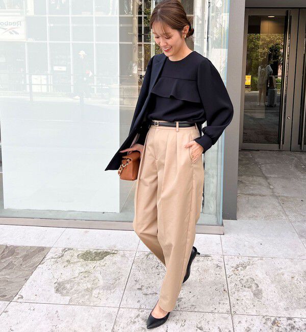 NOLLEY'S「《セットアップ対応》ウォッシャブルダブルクロスブラウス」|シャツ・ブラウス|