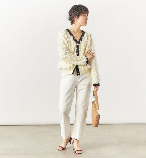 Rie Miller「【RM denim】スリットクロップドハイウエストデニム」|デニム|