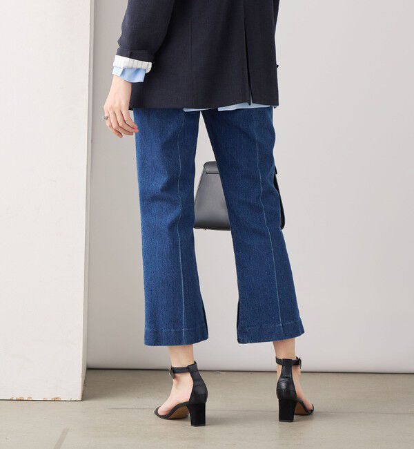 Rie Miller「【RM denim】スリットクロップドハイウエストデニム」|デニム|