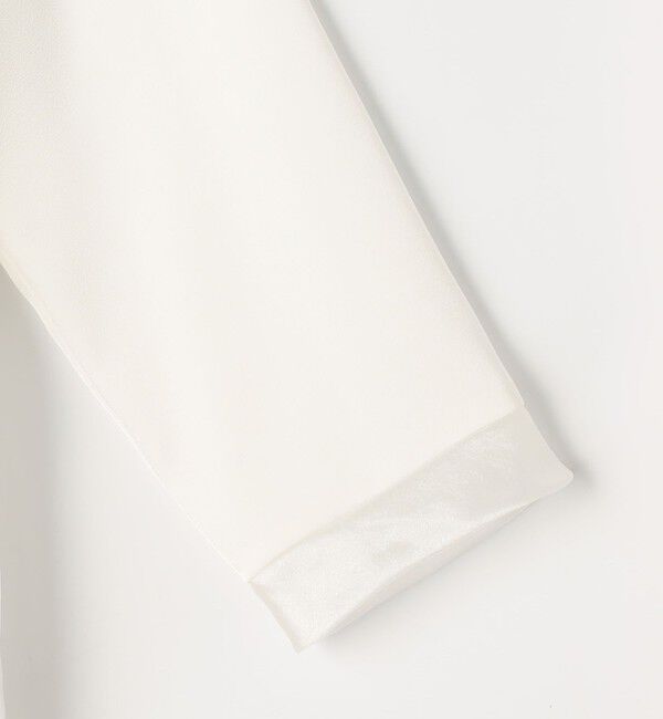 NOLLEY'S「オトナサテンオーガンギャザーブラウス」|シャツ・ブラウス|