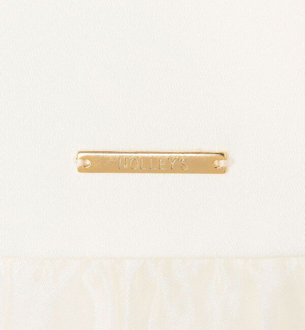 NOLLEY'S「オトナサテンオーガンギャザーブラウス」|シャツ・ブラウス|