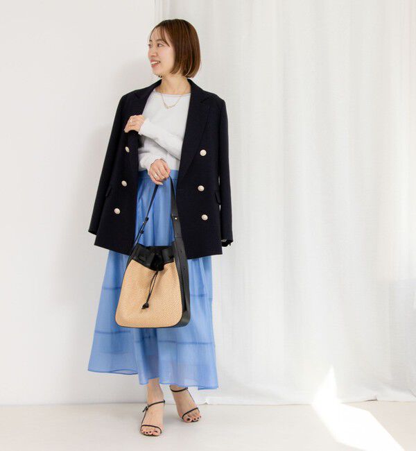 NOLLEY'S「《セットアップ対応》ウォッシャブルタックフレアシアースカート」|スカート|