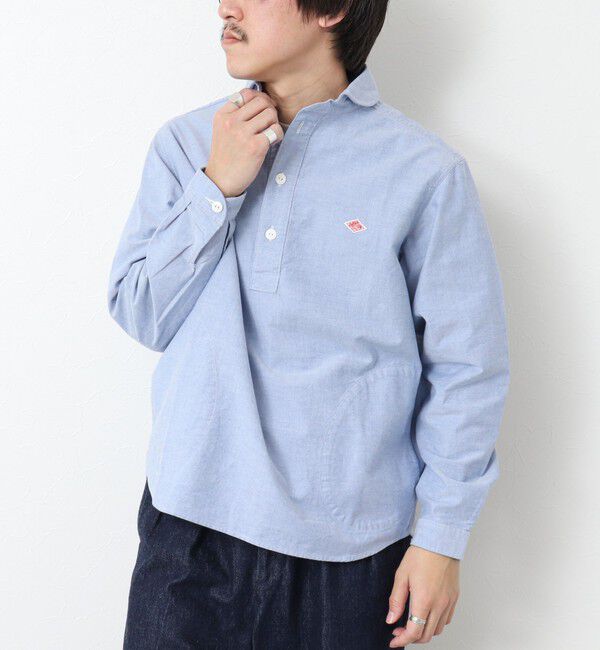 NOLLEY'S goodman「【DANTON/ダントン】ROUND COLLAR P.O SHIRT LS 25SS」|シャツ・ブラウス|