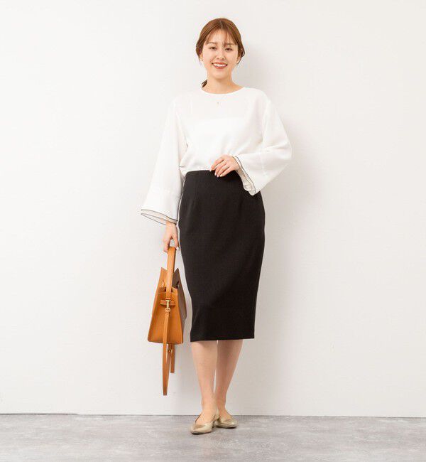 NOLLEY'S sophi「《セットアップ対応》ウォッシャブルツイルタイトスカート」|タイト|