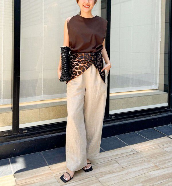 NOLLEY'S「高機能 LA＋スムースタックノースリーブカットソー」|Tシャツ・カットソー|