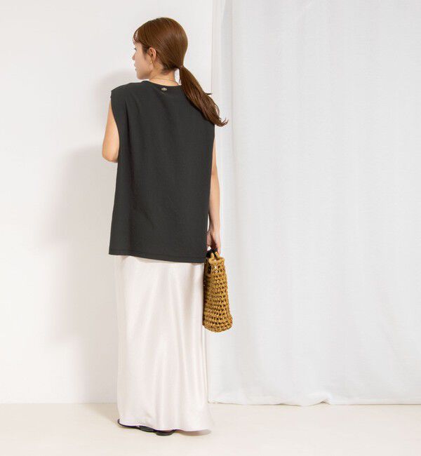 NOLLEY'S「【松葉☆別注アイテム】《セットアップ対応》エアリージョーゼットノースリーブブラウス」|シャツ・ブラウス|