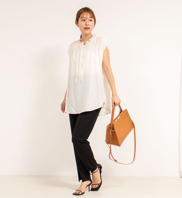 NOLLEY'S「フリル衿ブラウス」|シャツ・ブラウス|